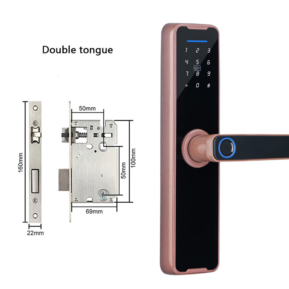 Tuya WiFi Smart Door Lock – Fingerprint, Card & Key Access