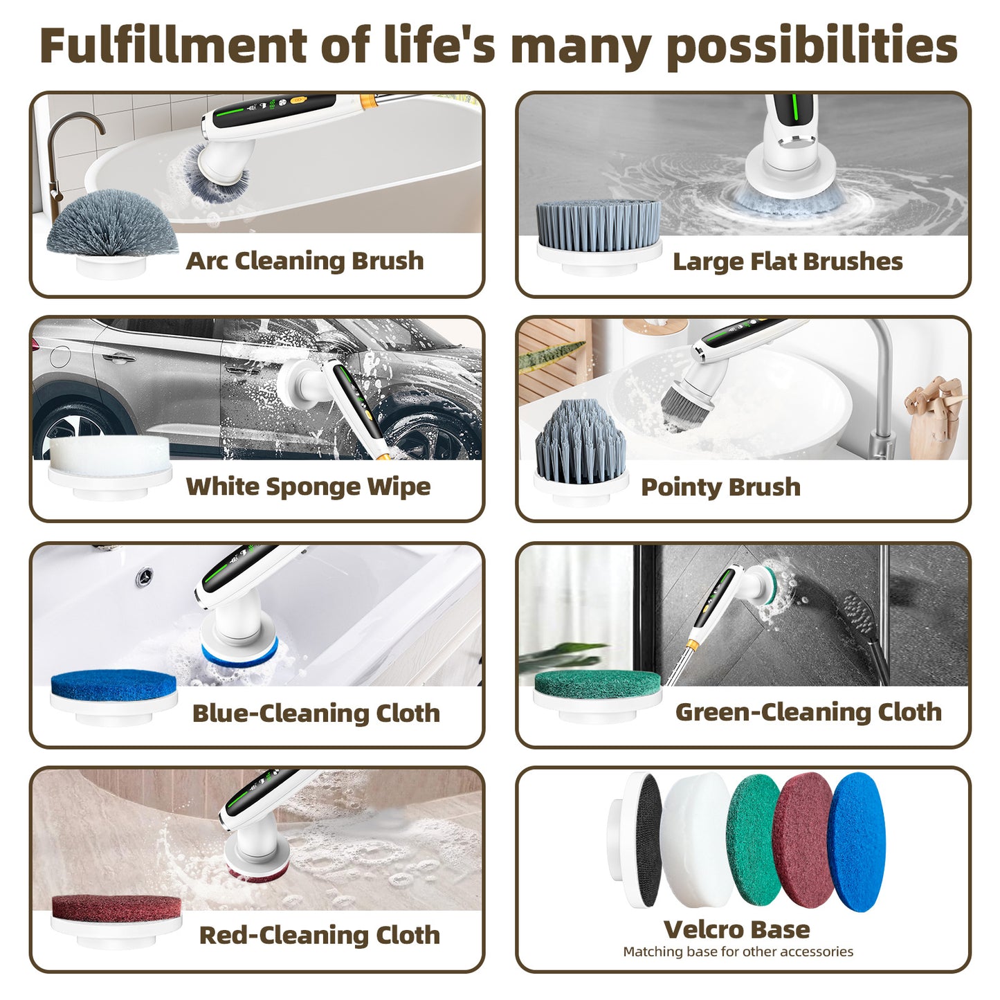 Smart-Sensing Electric Cleaning Brush