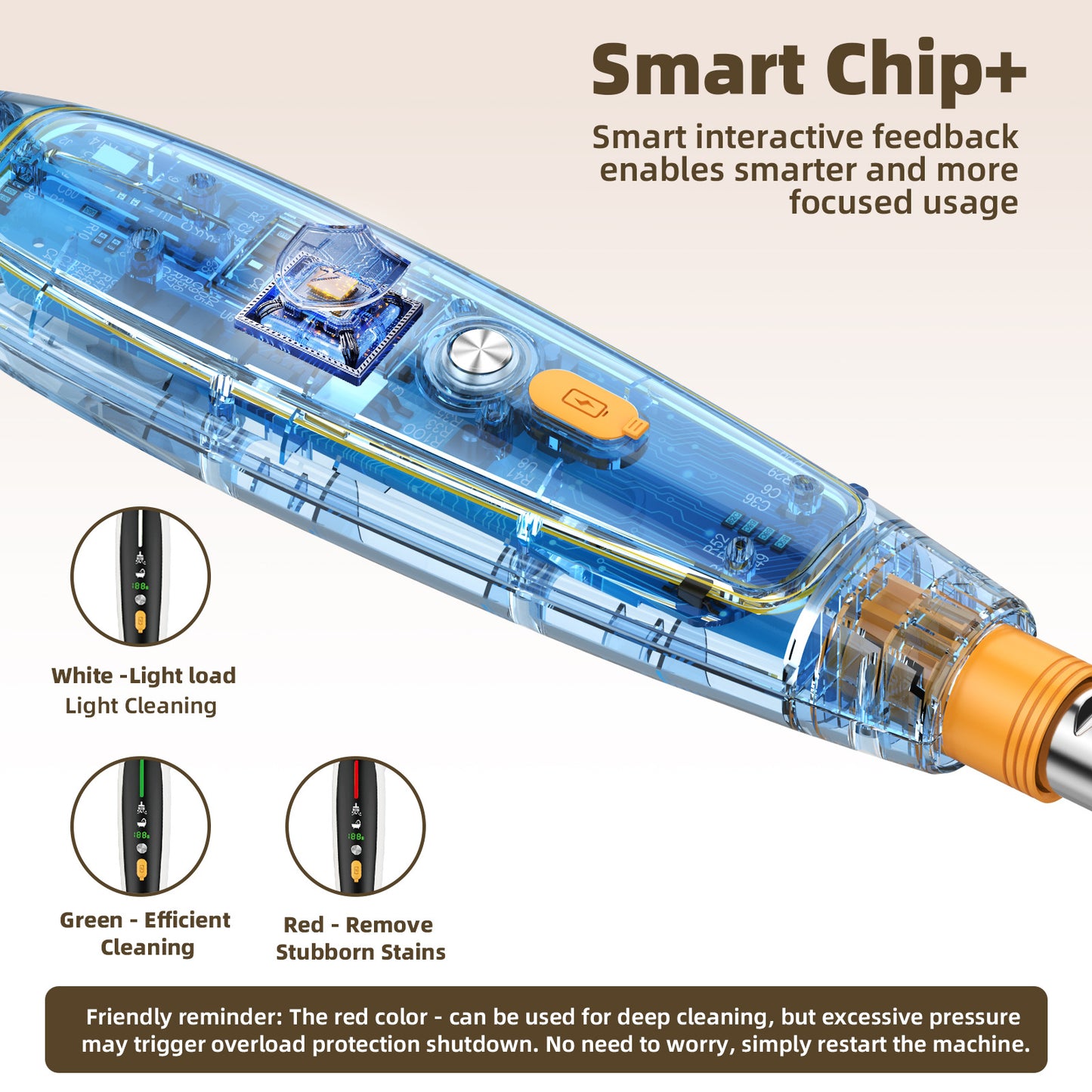 Smart-Sensing Electric Cleaning Brush