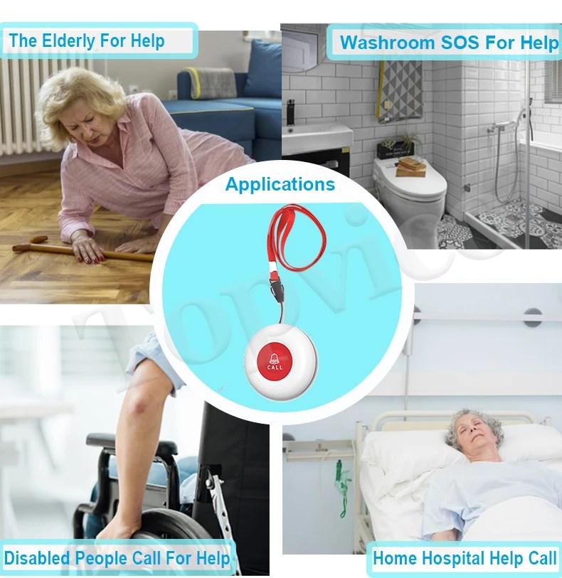 Emergency Panic Button Alarm Fall Prevention
