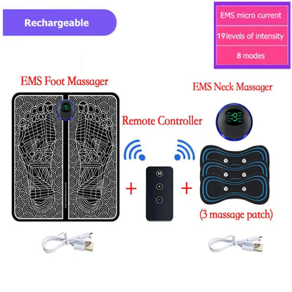 Electric EMS Foot Massager Pad