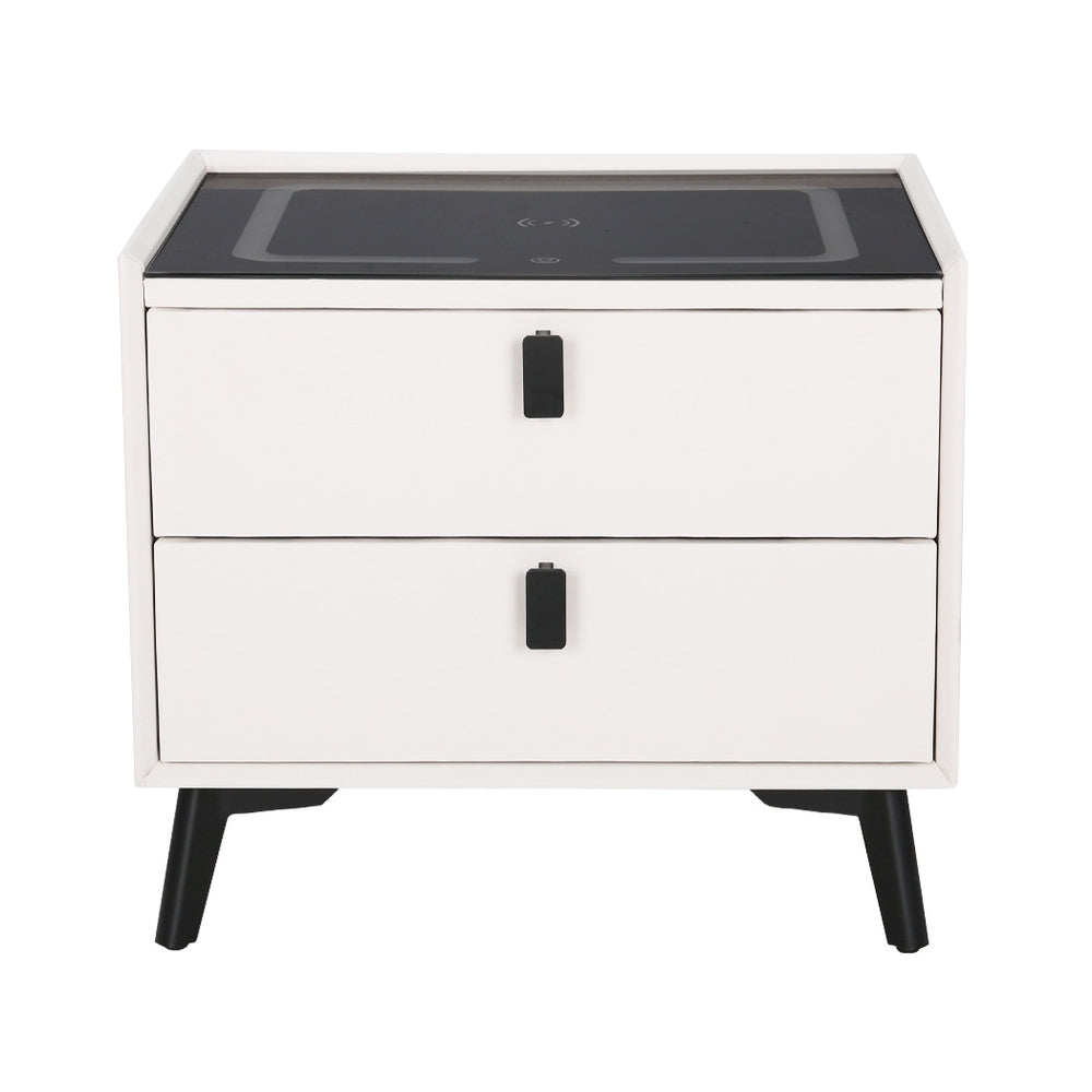 Smart Bedside Table with Wireless Charging