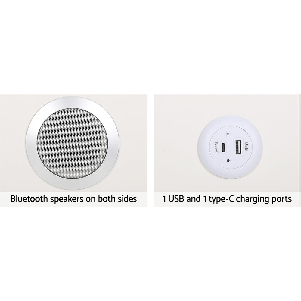 Smart Bedside Table with Wireless Charging