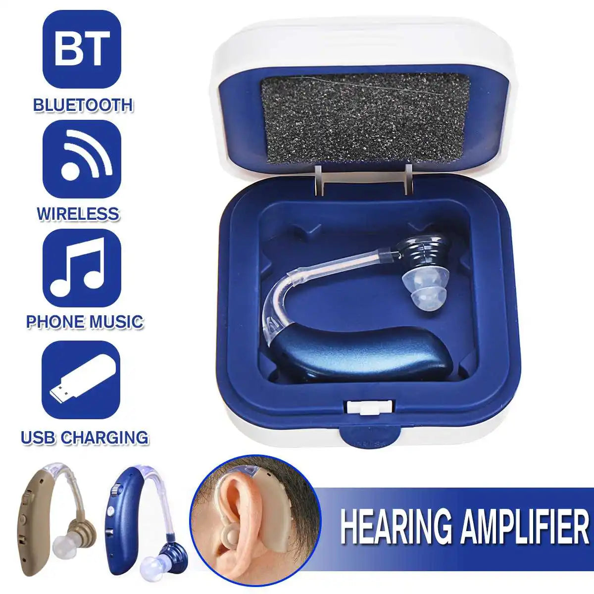 Bluetooth Rechargeable Hearing Aid - SENIOR CONSULTING AUSTRALIA