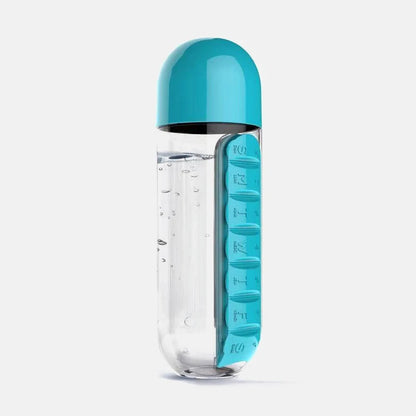 600Ml Water Bottle with Medicine Pillbox - SENIOR CONSULTING AUSTRALIA