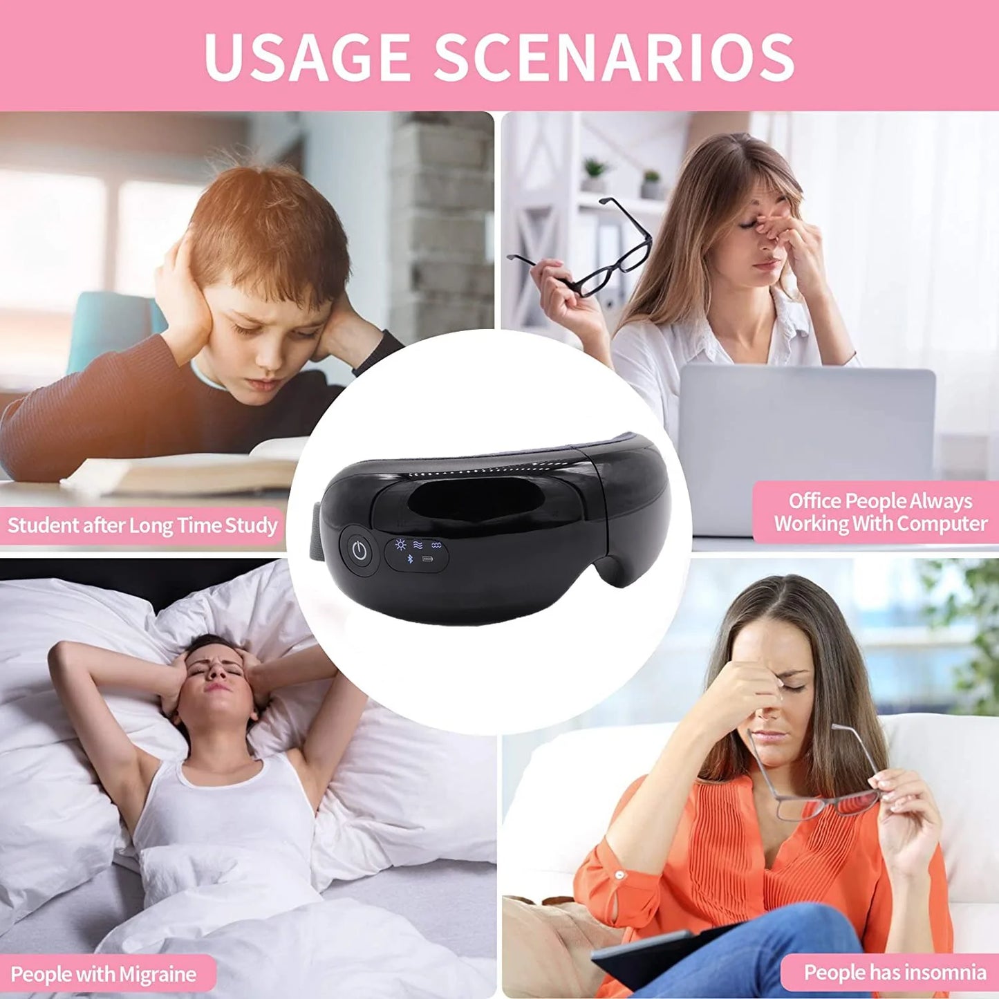 Smart Vibration Eyemask Massager