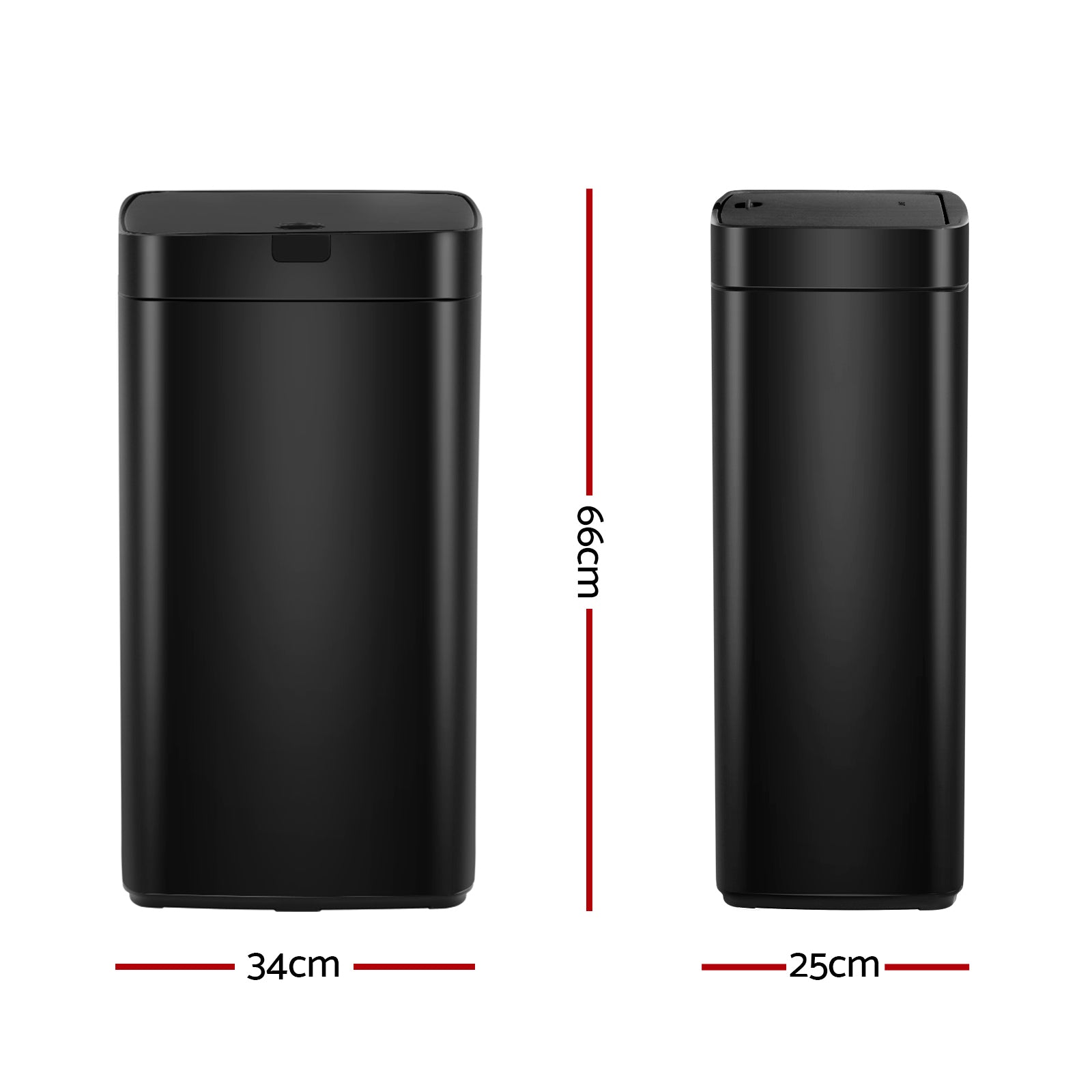45L Automatic Motion Sensor Bin – Black