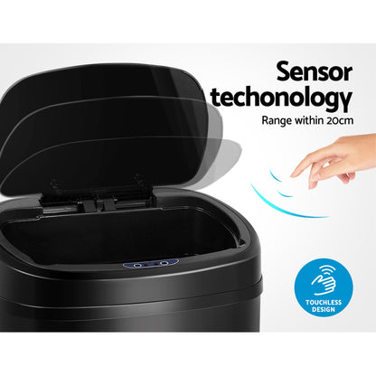 58L Automatic Motion Sensor Bin – Black