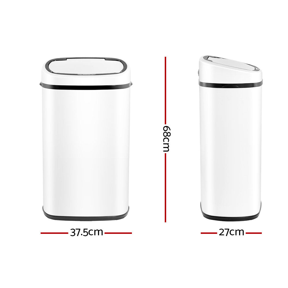 58L Automatic Motion Sensor Bin – White