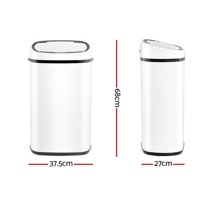 58L Automatic Motion Sensor Bin – White