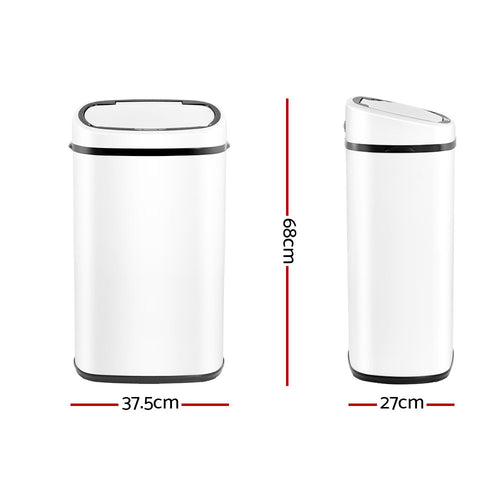 58L Automatic Motion Sensor Bin – White