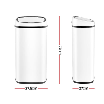 68L Automatic Motion Sensor Bin – White