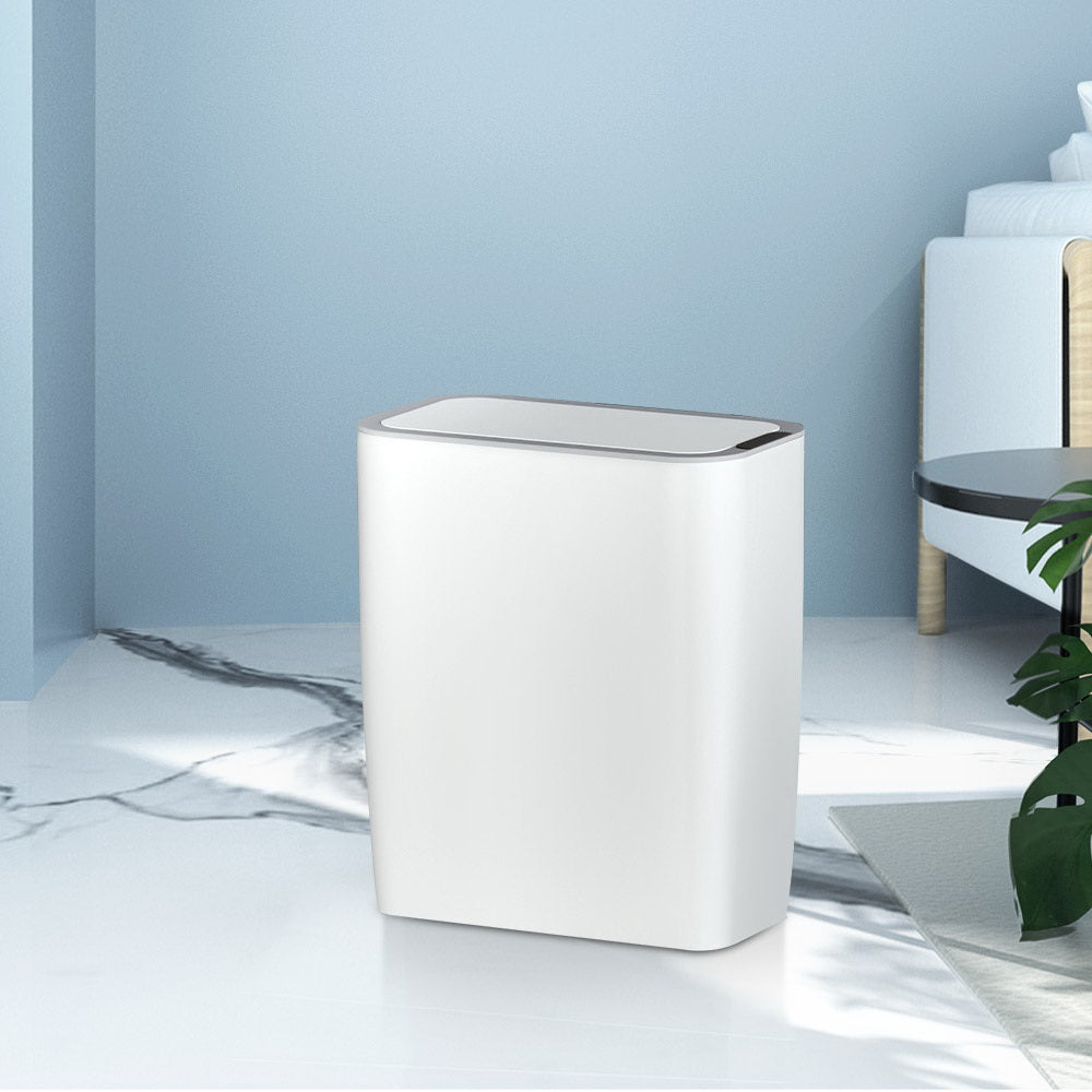 Devanti 9L Hands-Free Sensor Bin – White