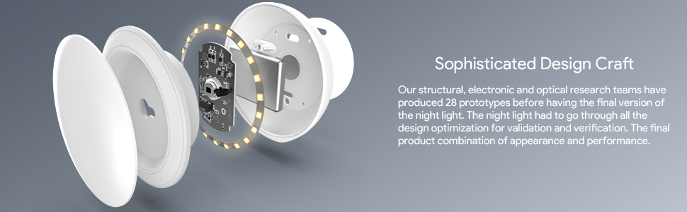 LED Motion Sensor Night Light – 400-Day Battery, Stick-On