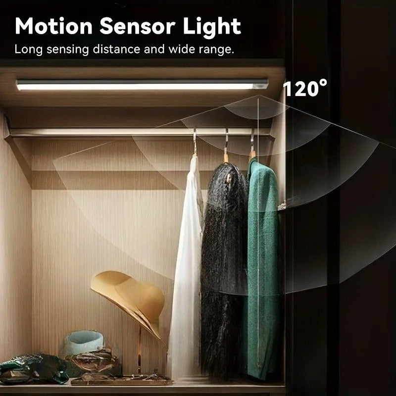 Magnetic LED Motion Sensor Light Strip – 4-Pack, 3-Colour