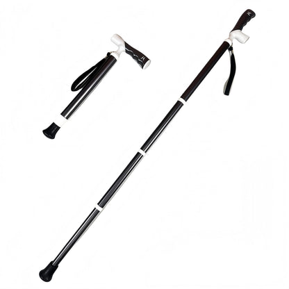 Lightweight Foldable Walking Cane – Dual-Mode T/Grip, 0.26kg