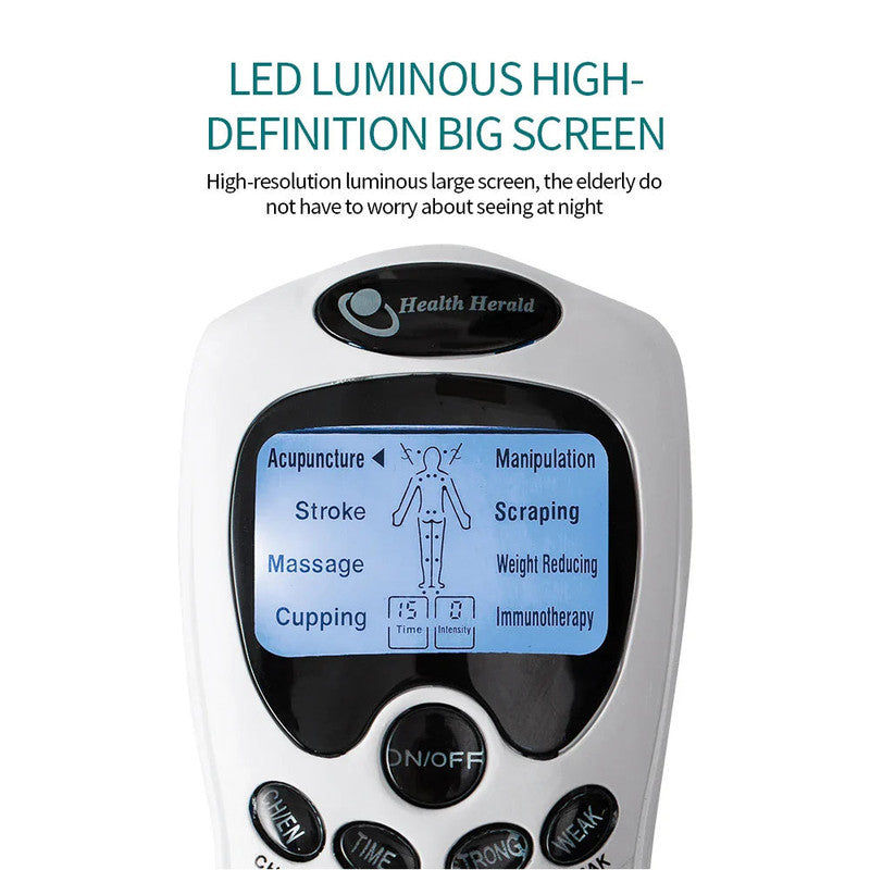 Electric EMS TENS Pulse Massager – 8 Pads, 8 Modes