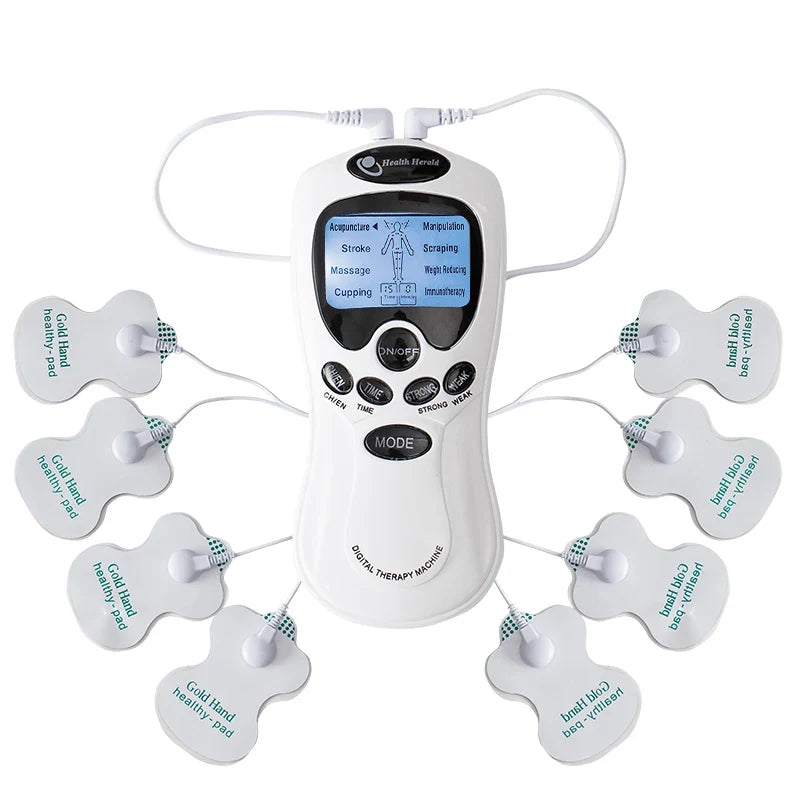 Electric EMS TENS Pulse Massager – 8 Pads, 8 Modes