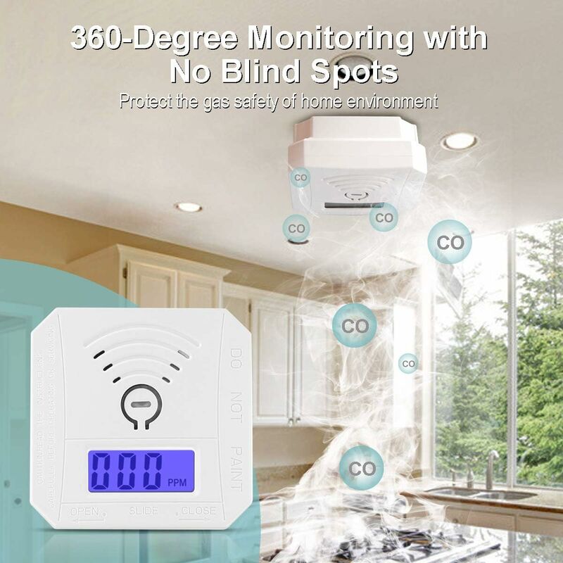 Carbon Monoxide Detector – UL2034 Compliant with 85dB Alarm & LED Display