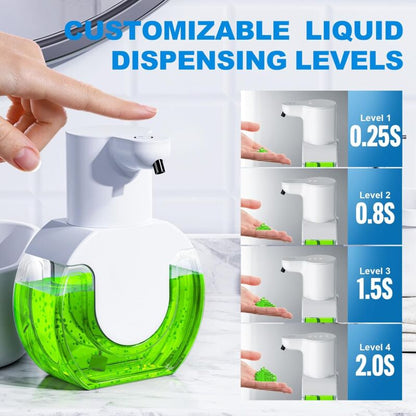Touchless Automatic Soap Dispenser – 420ml USB Rechargeable with 4 Levels