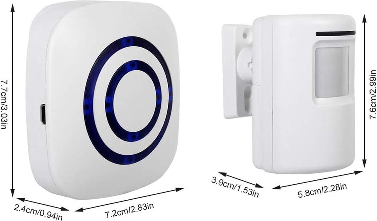 Wireless Entry & Motion Detector – Indoor & Outdoor Infrared Sensor