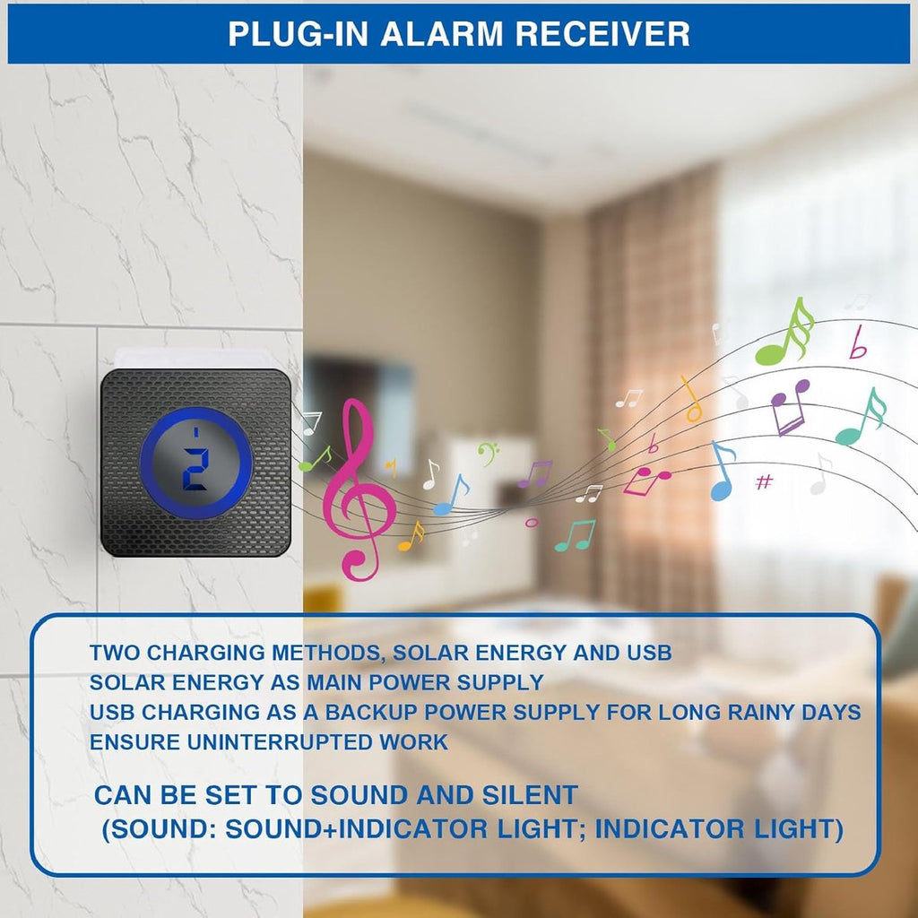 Solar Driveway Alarm – Wireless Weatherproof Infrared Detector