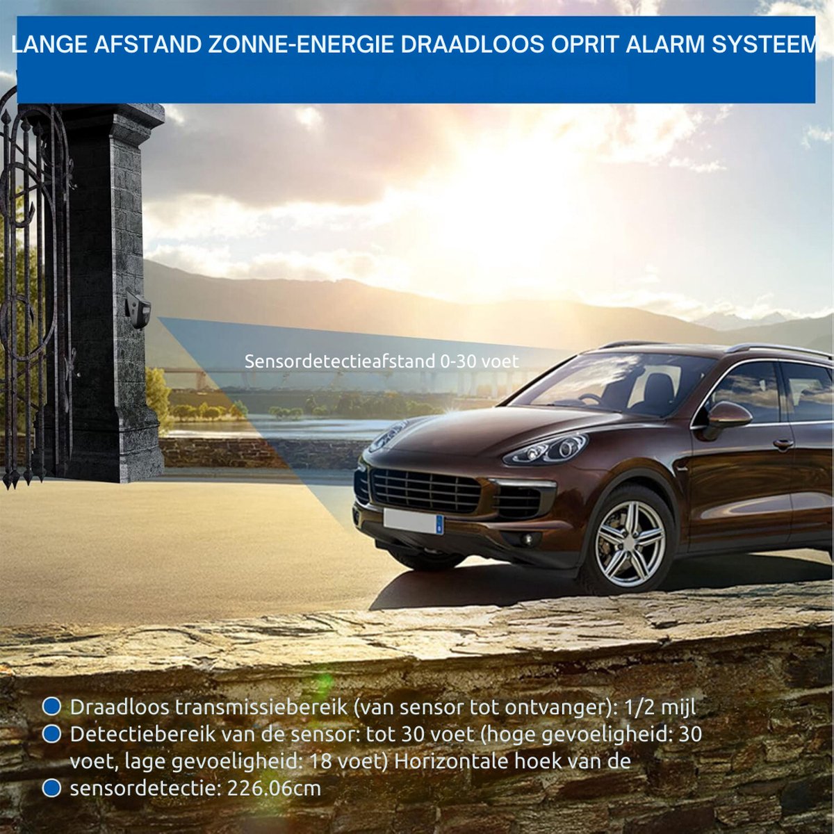 Solar Driveway Alarm – Wireless Weatherproof Infrared Detector
