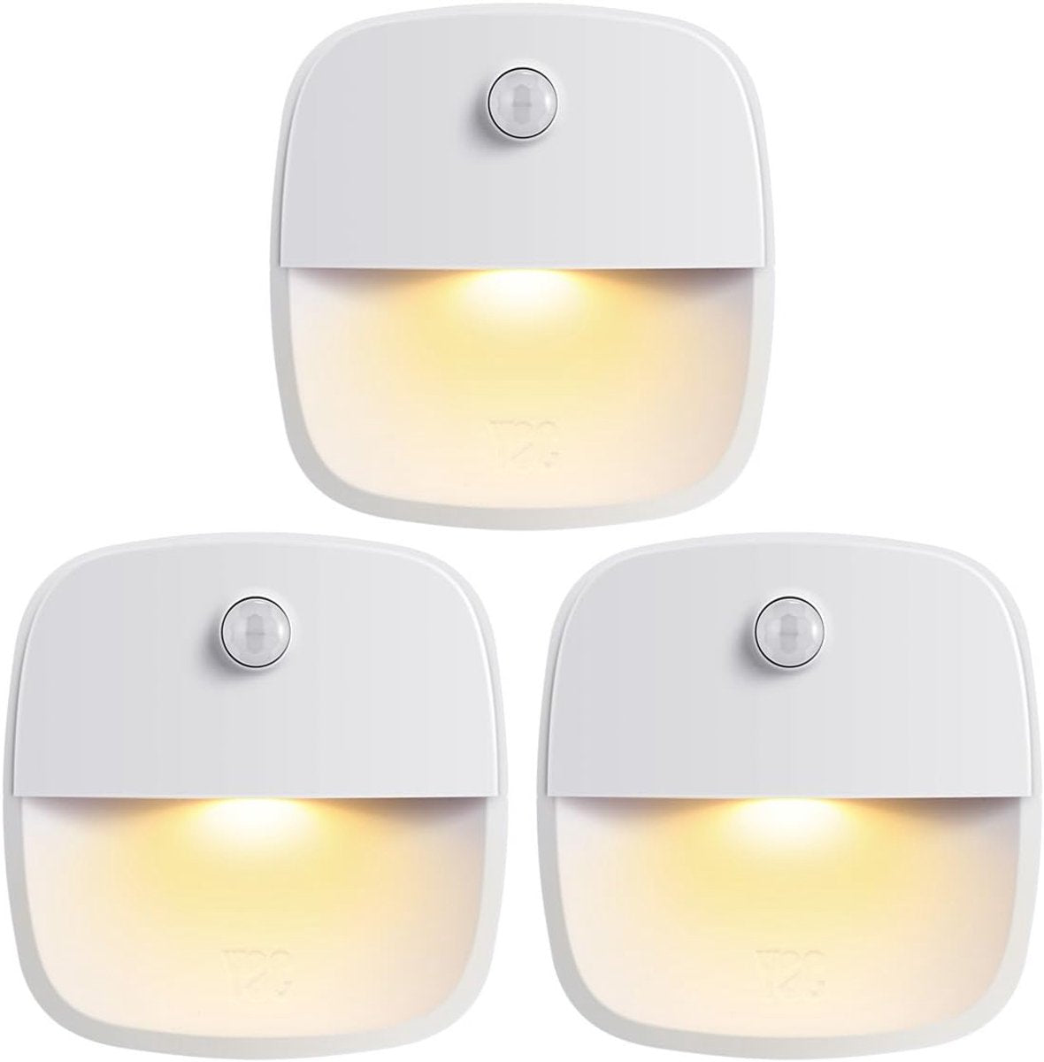 Battery-Powered Stick-On LED Motion Sensor Light – 3-Pack