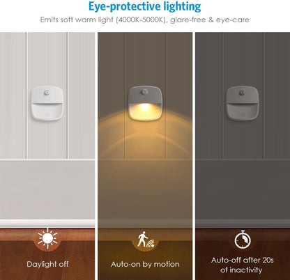 Battery-Powered Stick-On LED Motion Sensor Light – 3-Pack