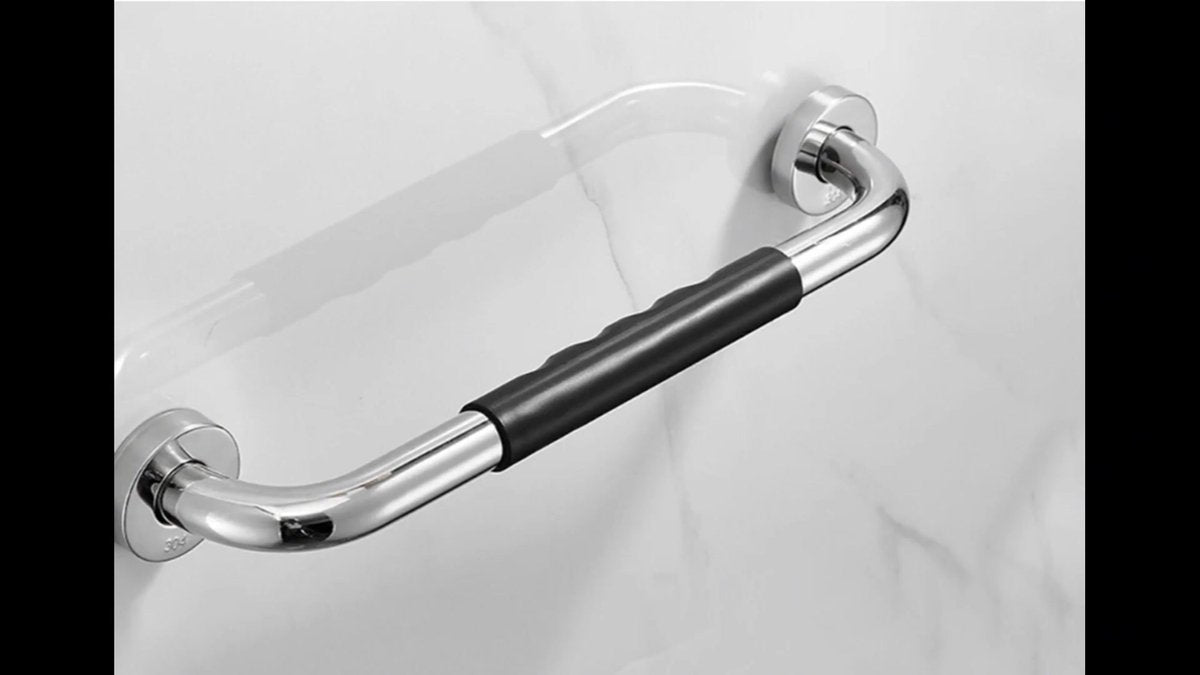 Wall Grab Bar with Silicone Sleeve – 30cm, 500lb Capacity
