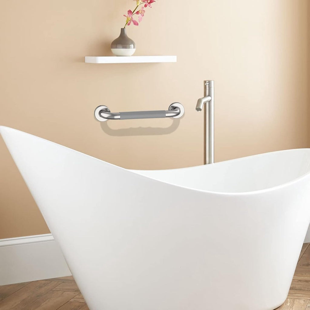 Wall Grab Bar with Silicone Sleeve – 30cm, 500lb Capacity