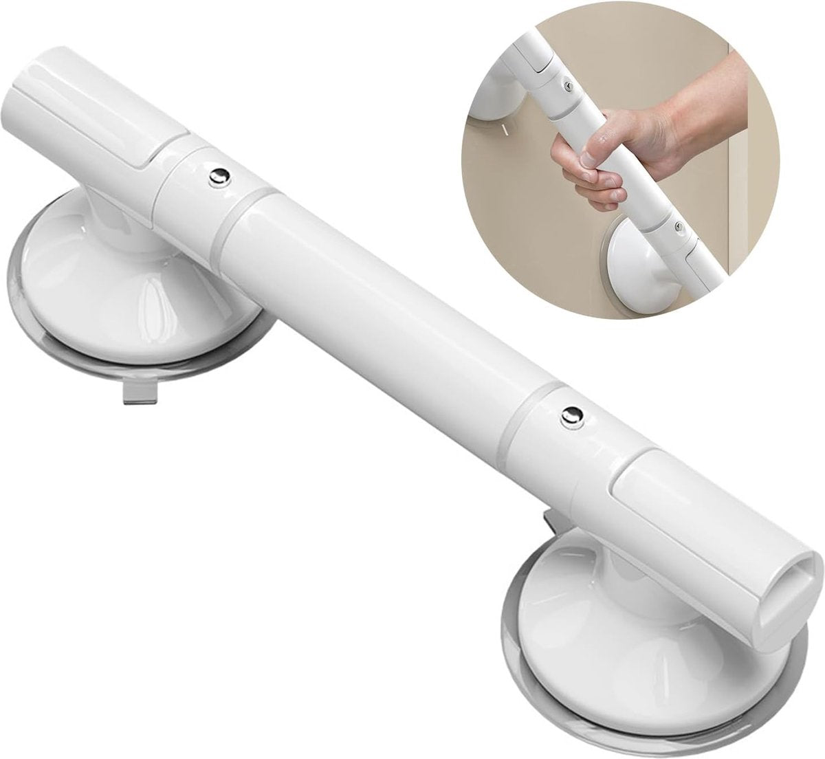 No-Drill Suction Cup Grab Bar – 35cm, Fluorescent