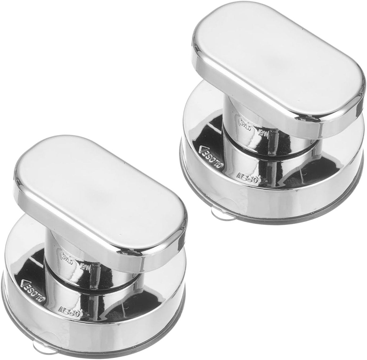 No-Drill Suction Cup Door Handle – Black, White & Silver
