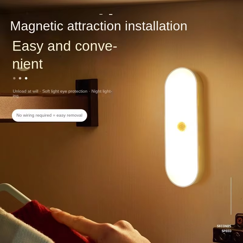 Wireless Motion Sensor Closet LED Lamp – White, Magnetic
