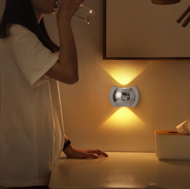 Rechargeable Magnetic Motion Sensor Wall Lamp – White