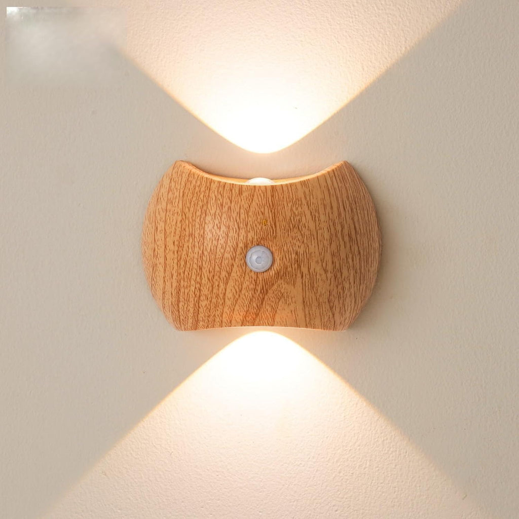 Rechargeable Magnetic Motion Sensor Wall Lamp – Light Wood