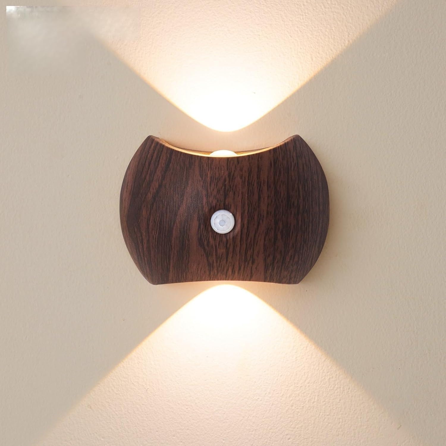 Rechargeable Magnetic Motion Sensor Wall Lamp – Dark Wood