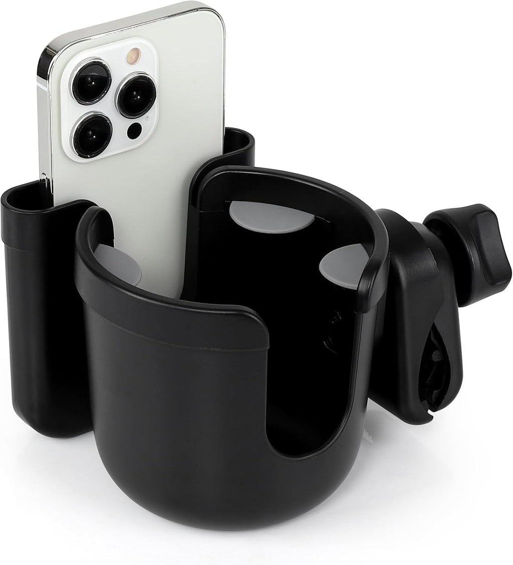 2-in-1 Walker Cup & Phone Holder – Universal Clip-On