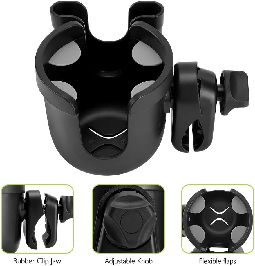 2-in-1 Walker Cup & Phone Holder – Universal Clip-On