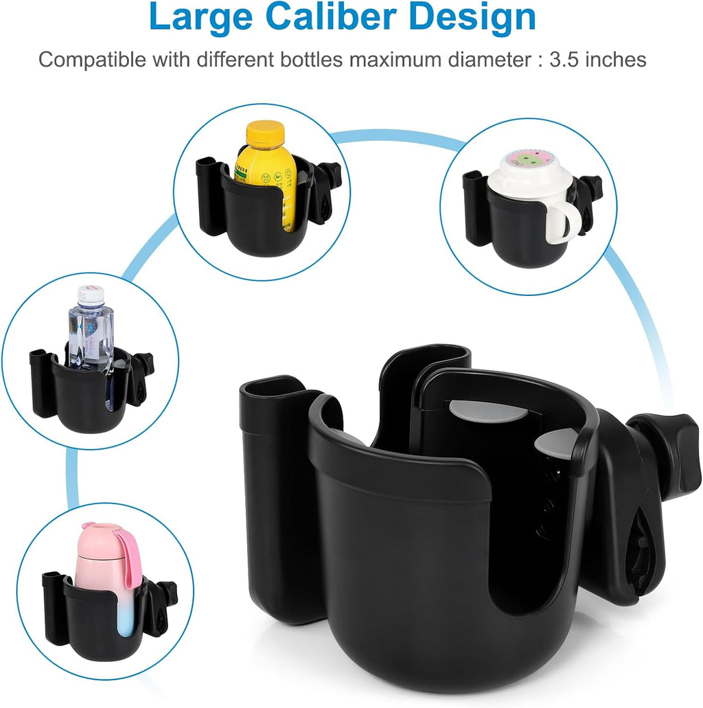 2-in-1 Walker Cup & Phone Holder – Universal Clip-On