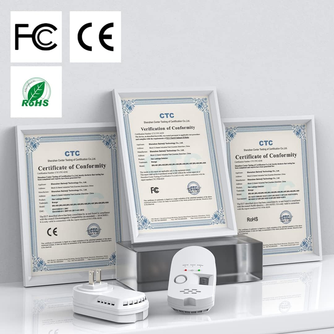 Natural Gas Leak Detector – Plug-In LPG, LNG & Methane Alarm