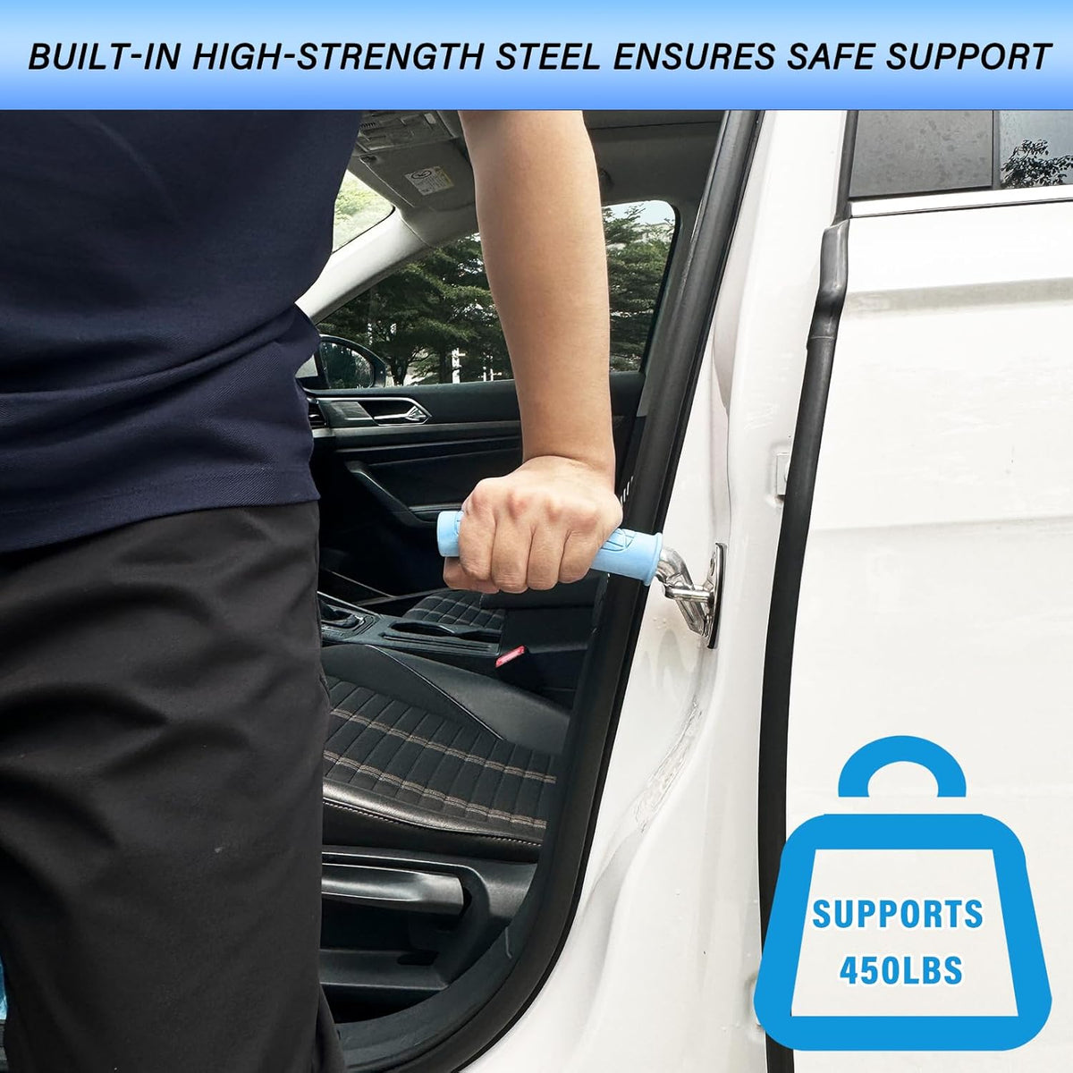 Car Door Handle Assist for Seniors – 2-Pack, 450lb Capacity