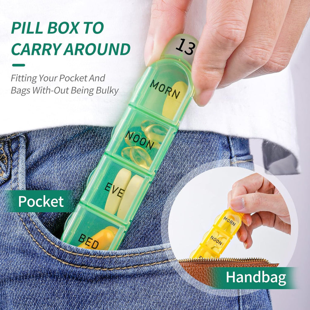 Monthly Pill Organiser – 31 Day, 4 Times a Day, BPA-Free with Removable Daily Cases