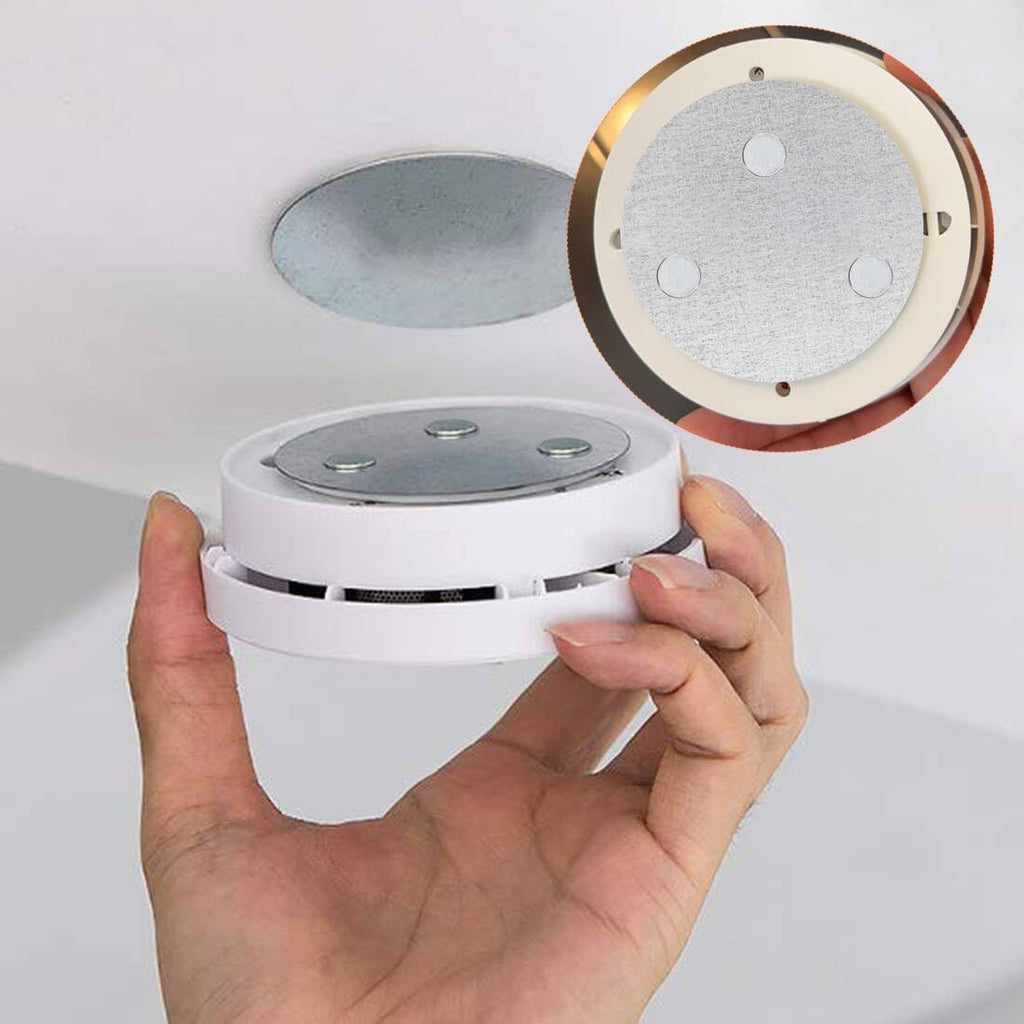 Magnetic Smoke Detector Mounting Pads – No-Drill Install (3-Pack)