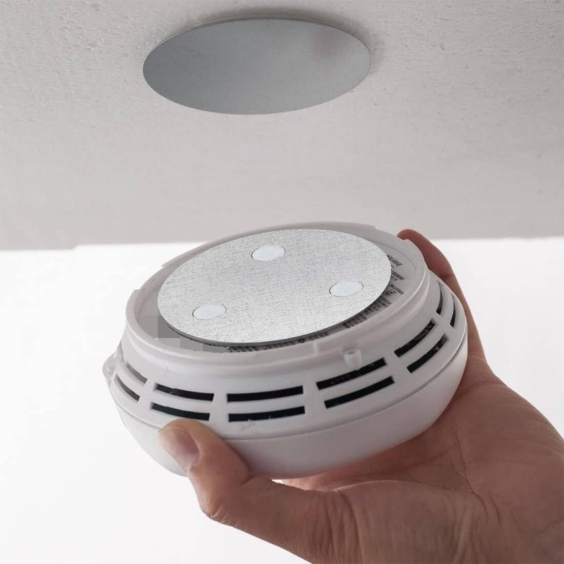 Magnetic Smoke Detector Mounting Pads – No-Drill Install (3-Pack)