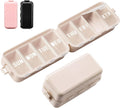 Foldable 7 Day Pill Organiser – Large Compartments with Emergency Storage – Khaki
