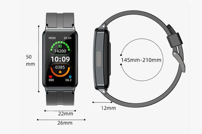Fitness Tracker Smartwatch – Heart Rate, Blood Oxygen & Sleep Monitor (Black/Pink)