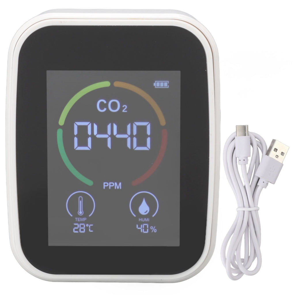 Indoor Air Quality Monitor – CO2, TVOC, Temperature & Humidity