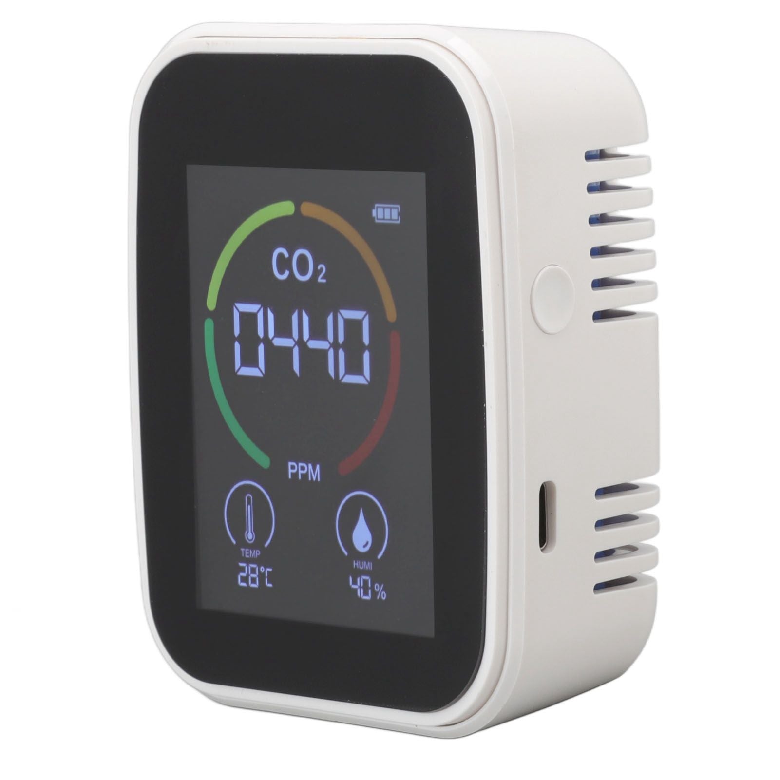 Indoor Air Quality Monitor – CO2, TVOC, Temperature & Humidity