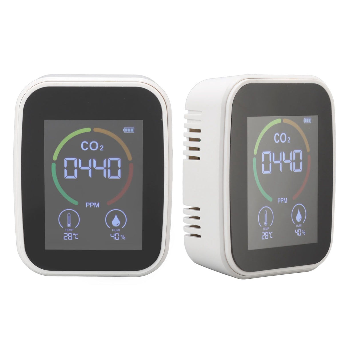 Indoor Air Quality Monitor – CO2, TVOC, Temperature & Humidity